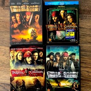 Disney Pirates of the Caribbean Movies (4)